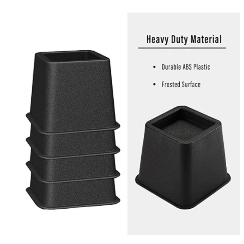 Регулируемый подъёмник для кровати и комплект подъёмников для мебели с 4, 6 или 8 предметами, штабелируемый