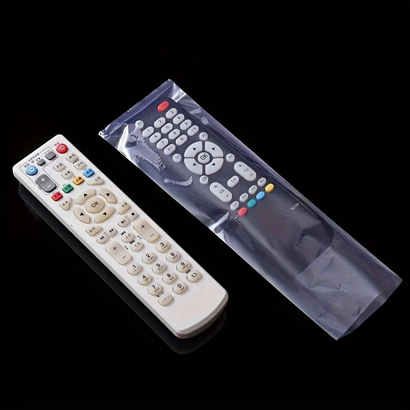 10pcs Transparent Heat Shrink Film Bags for TV Remote Control