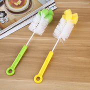 Baby Bottle Brush with Sponge Head for Cleaning Bottles and Cups in Random Color