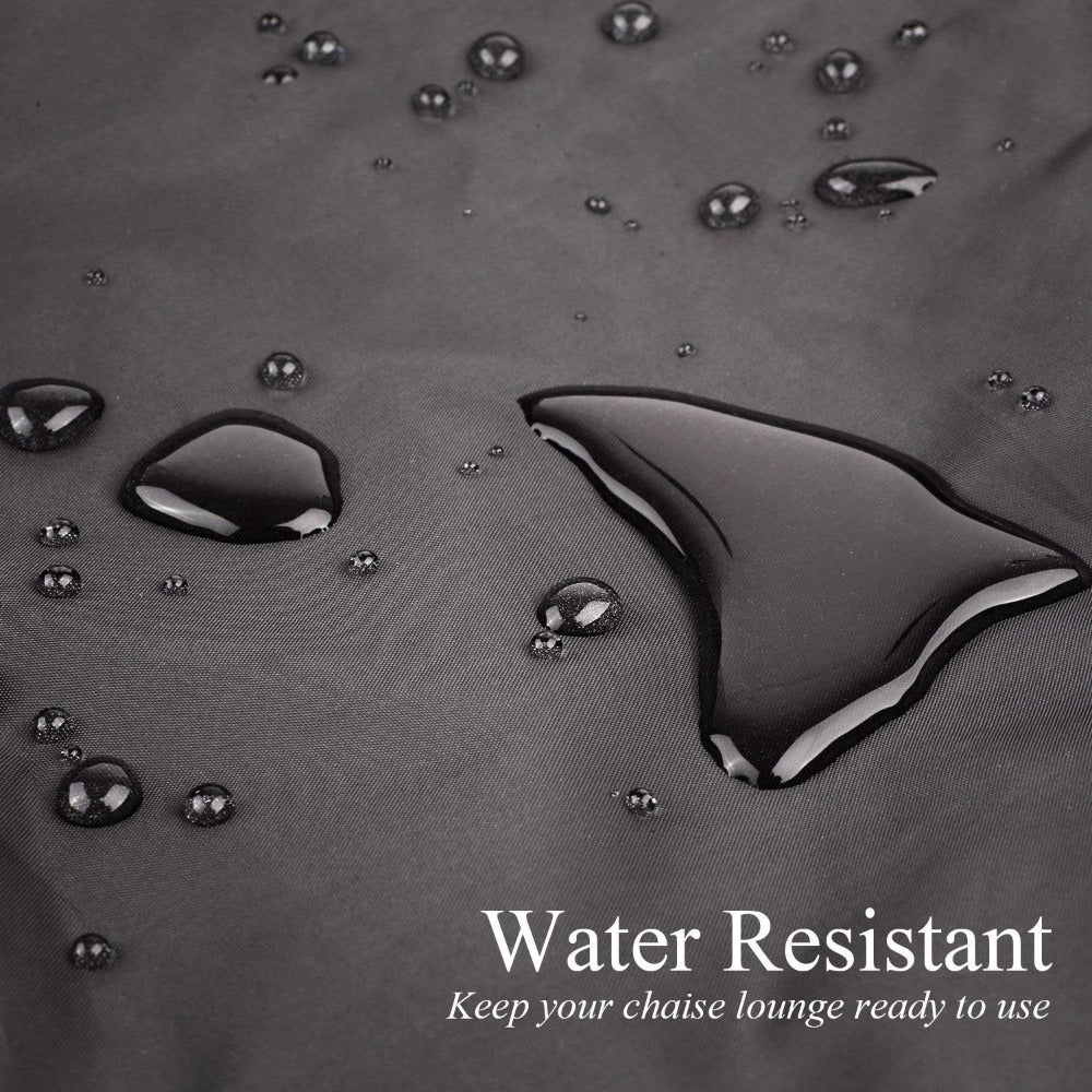 Outdoor Patio Furniture Cover for Sectional Sofa Table and Chairs 315cm L x 160cm W x 74cm H Black