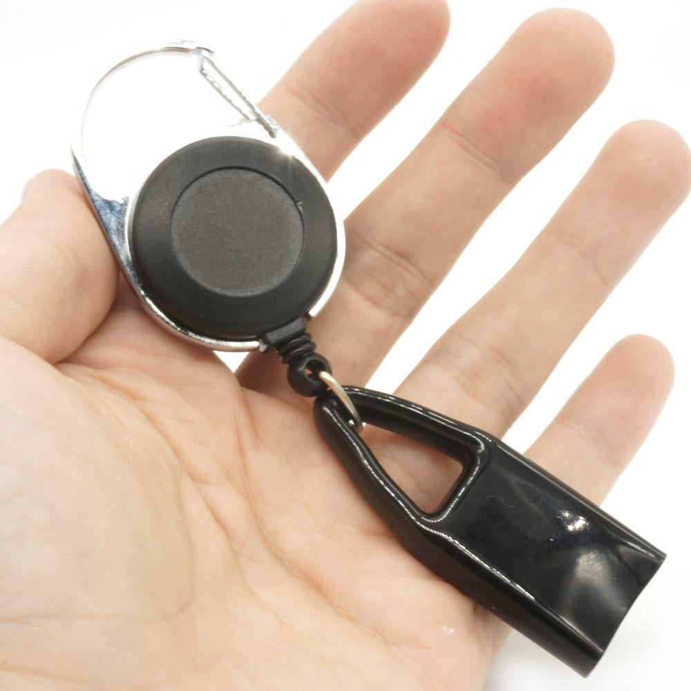 Unisex Silicone Lighter Sleeve Holder Clip with Retractable Keychain