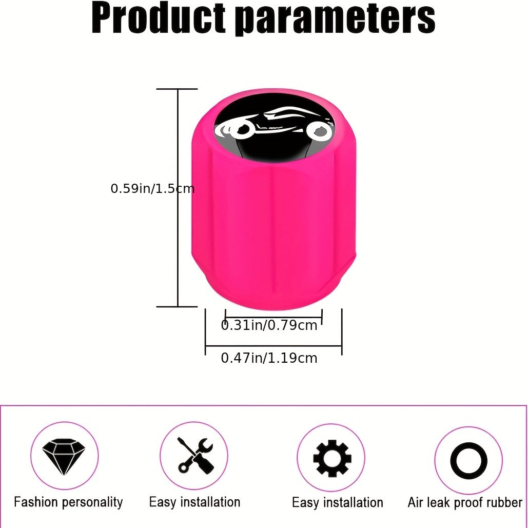 16 piezas de tapas de válvula de neumático fluorescentes para coche, accesorios de neón que iluminan tu vehículo