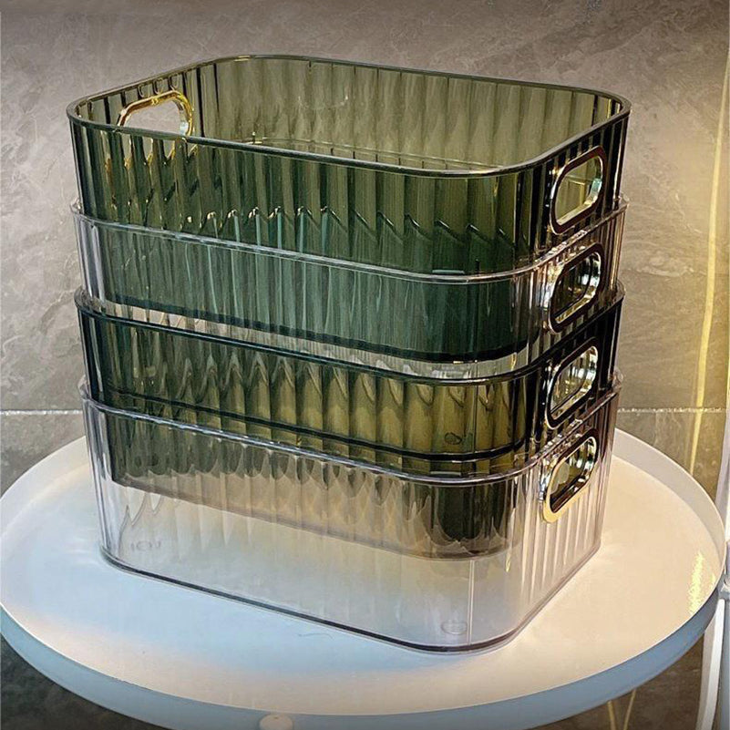 Пластиковая настольная коробка для хранения украшений и косметики в гостиной, спальне или ванной. Идеальный подарок на Рождество, День благодарения, Новый год или День святого Валентина.