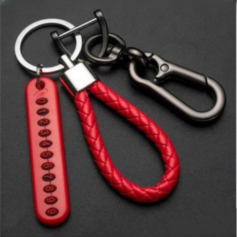 Car Key Pendant Split Rings Keychain Auto Vehicle Lobster Clasp Key Ring