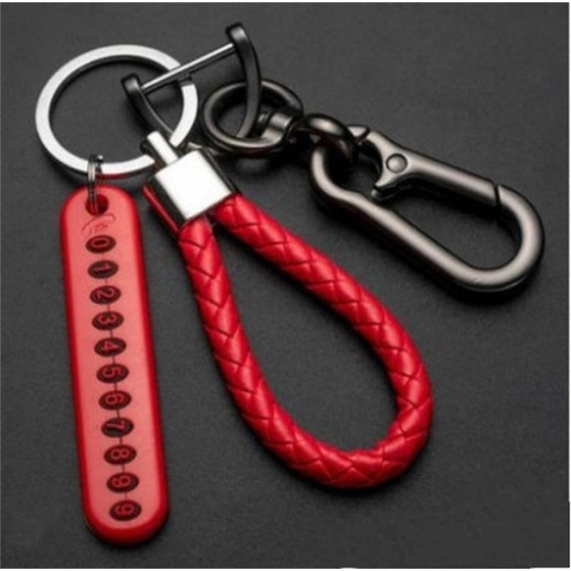 Car Key Pendant Split Rings Keychain Auto Vehicle Lobster Clasp Key Ring