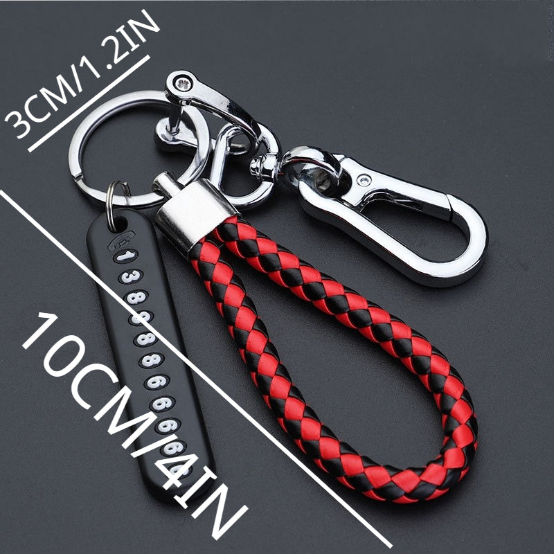 Car Key Pendant Split Rings Keychain Auto Vehicle Lobster Clasp Key Ring