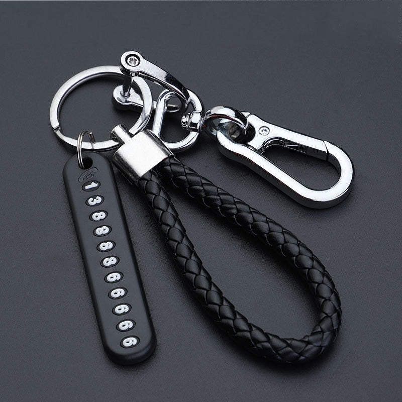 Car Key Pendant Split Rings Keychain Auto Vehicle Lobster Clasp Key Ring