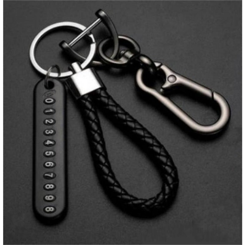 Car Key Pendant Split Rings Keychain Auto Vehicle Lobster Clasp Key Ring