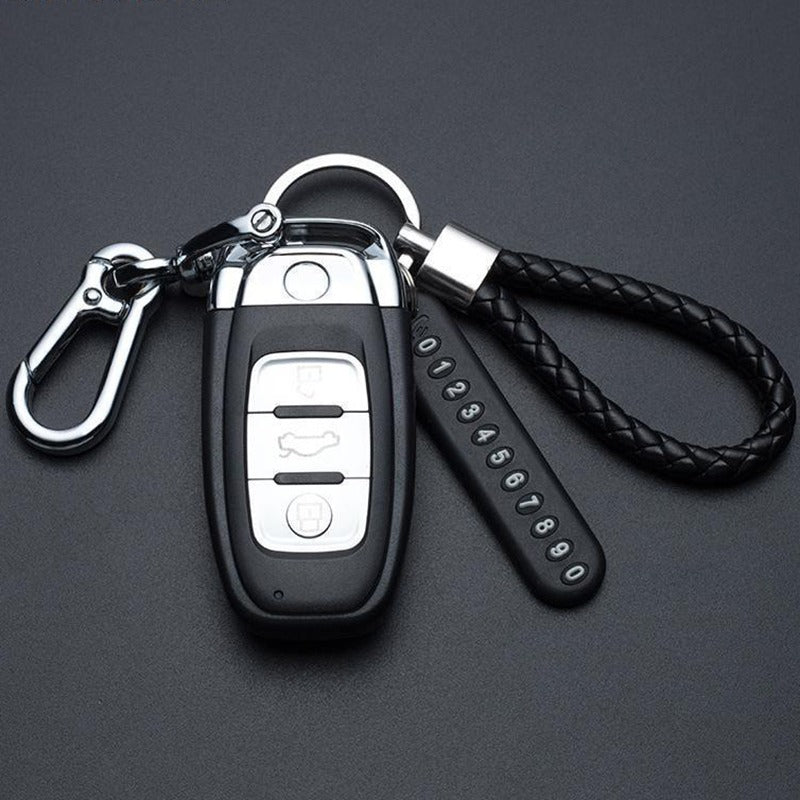 Car Key Pendant Split Rings Keychain Auto Vehicle Lobster Clasp Key Ring