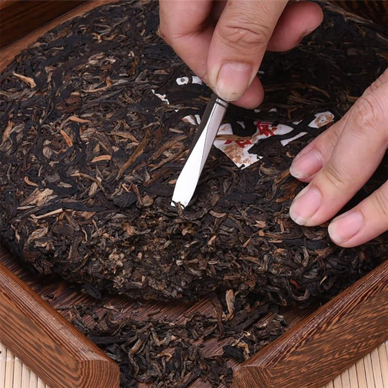 Необходимая вещь для домашней чайной комнаты или магазина: изысканная игла и резак из нержавеющей стали для церемоний приготовления чая пуэр, прекрасное дополнение к чайным аксессуарам и изделиям ручной работы.