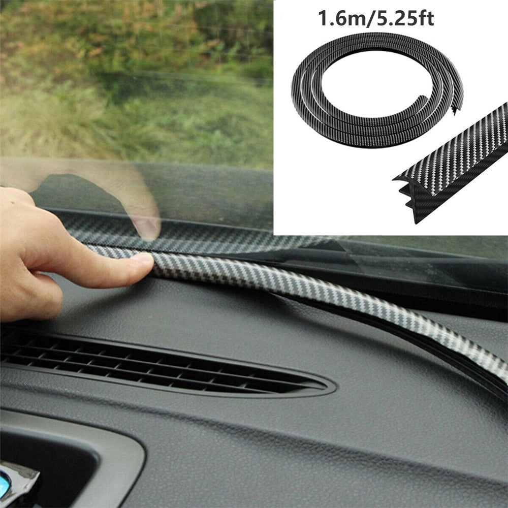 Universal rezina avtomobil paneli yostiq chiziq 1.6M karbon tolasi bo'shliqni to'ldirish