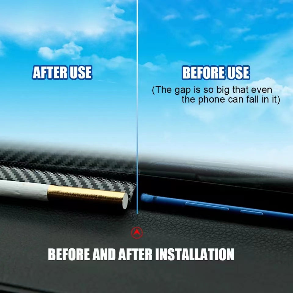 Universal rezina avtomobil paneli yostiq chiziq 1.6M karbon tolasi bo'shliqni to'ldirish