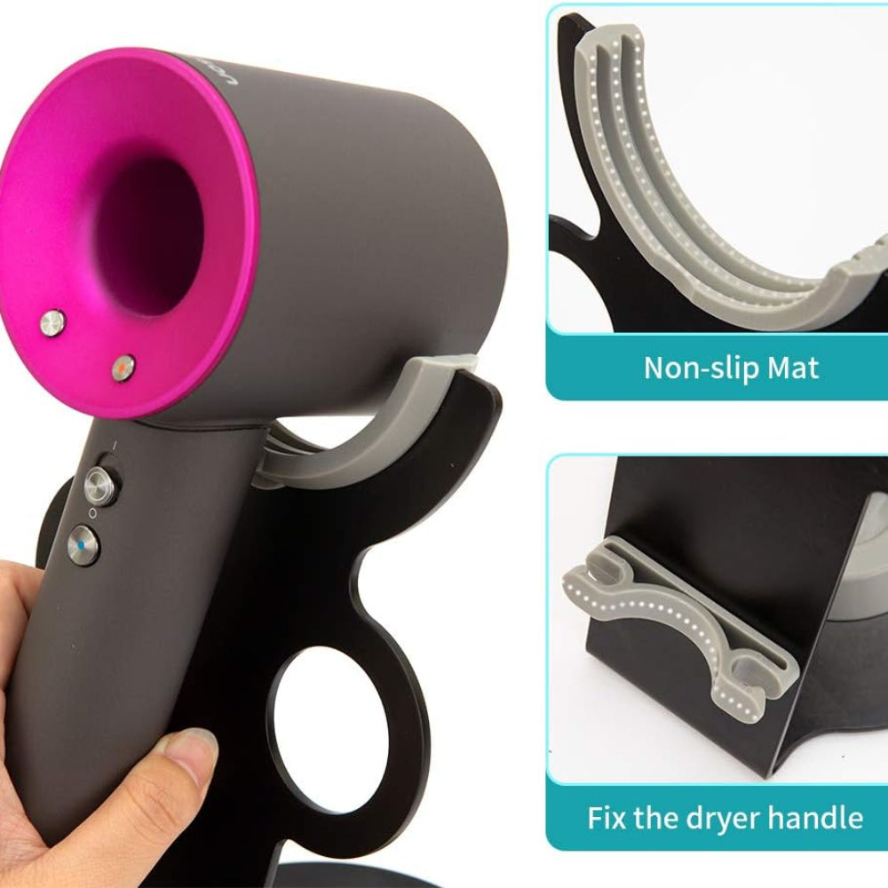 Aluminum Alloy Magnetic Wall Mount Bracket for Hair Dryer Bathroom Accessory