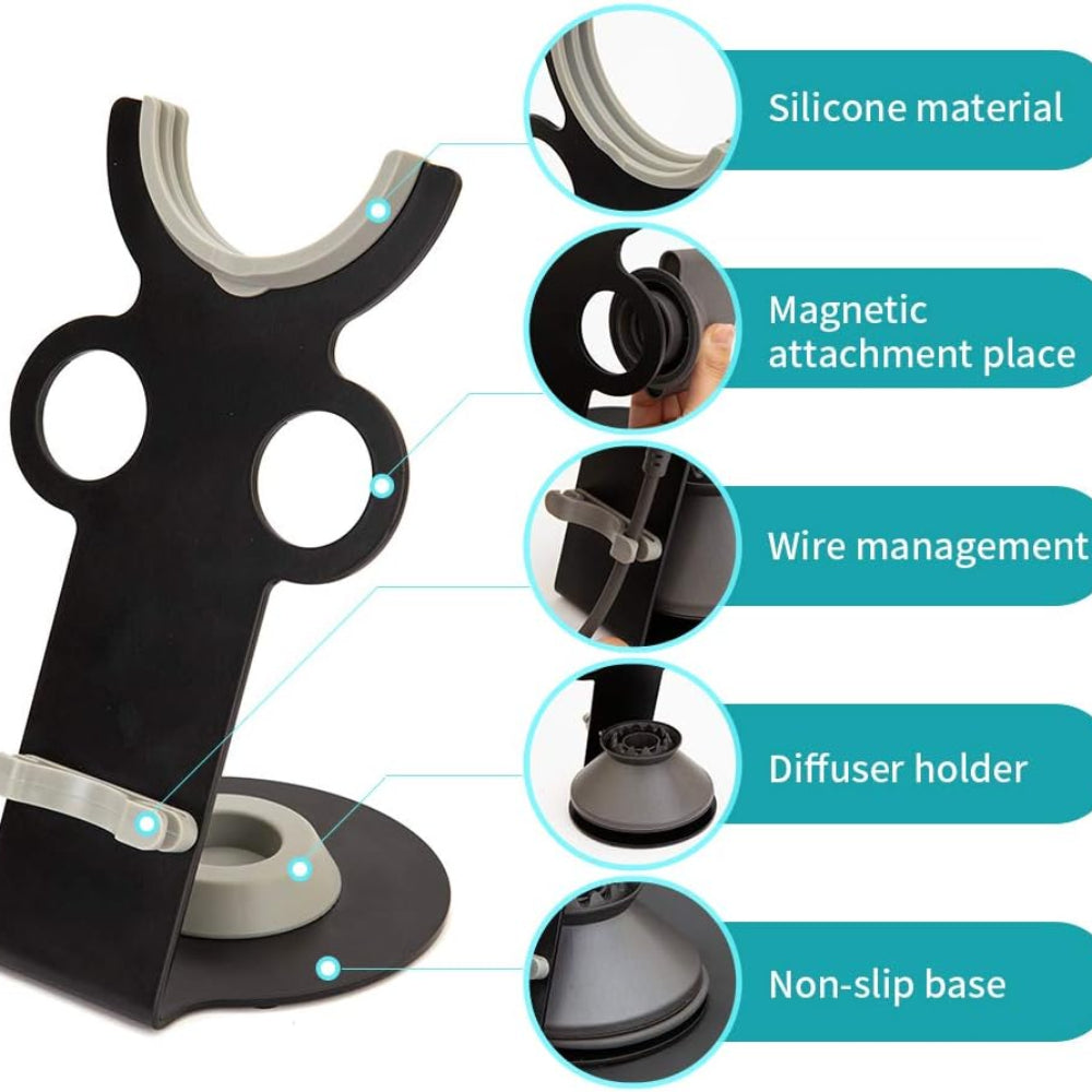 Aluminum Alloy Magnetic Wall Mount Bracket for Hair Dryer Bathroom Accessory