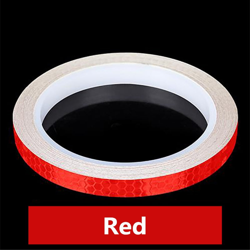 Yorug'ida ko'rinadigan reflektiv velosiped stikeri xavfsizlik lentasi, velosiped va avtomobillar uchun