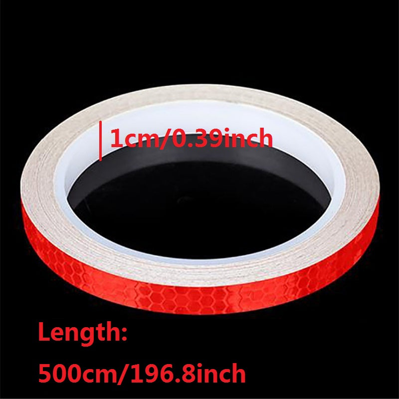 Yorug'ida ko'rinadigan reflektiv velosiped stikeri xavfsizlik lentasi, velosiped va avtomobillar uchun