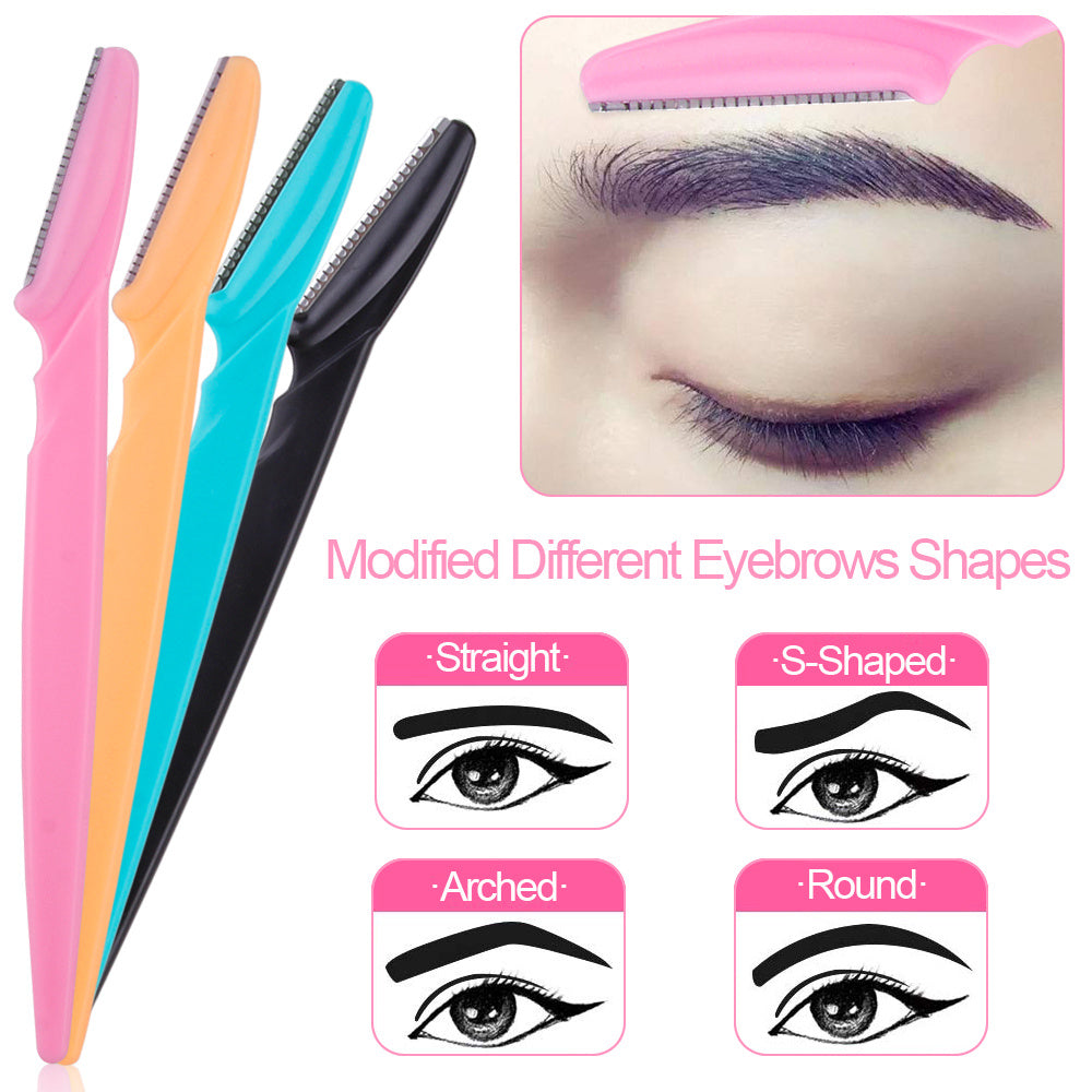 Women's Eyebrow Trimmer Blades Pack of 3/4/10 Portable Face Razor Epilation