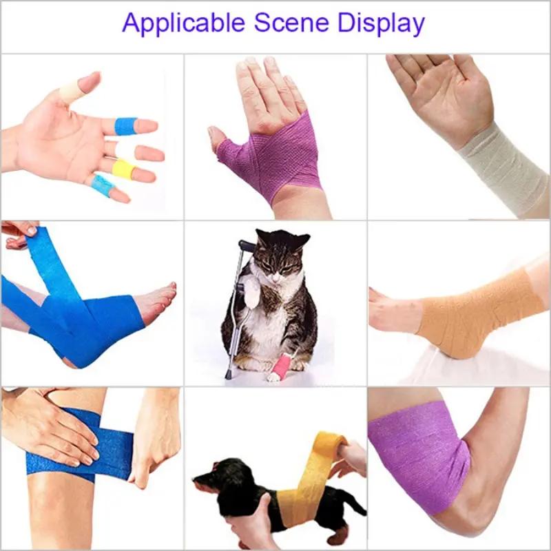 Unisex Elastic Athletic Wrap Tape Self-Adhesive Knee Ankle Finger Protector