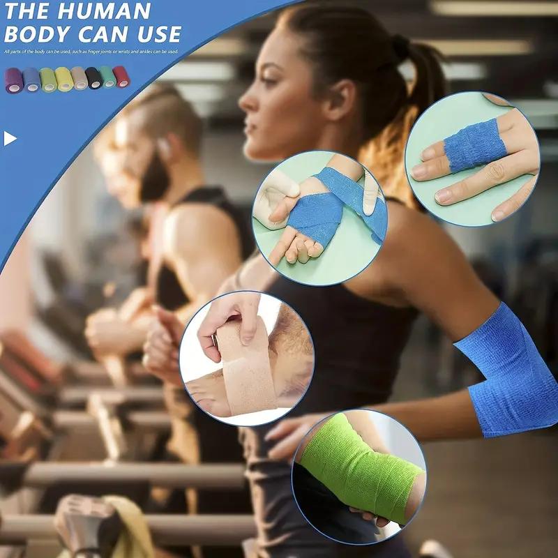 Unisex Elastic Athletic Wrap Tape Self-Adhesive Knee Ankle Finger Protector