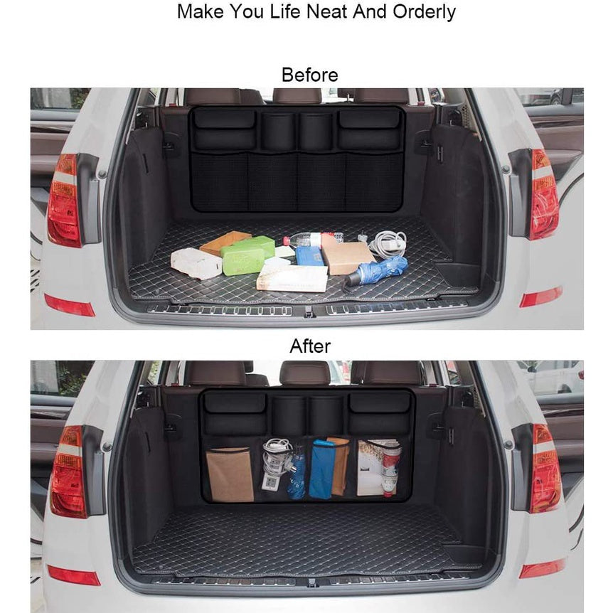 Car Trunk Storage Bag Auto Organizer Net Backseat Seat Back Universal