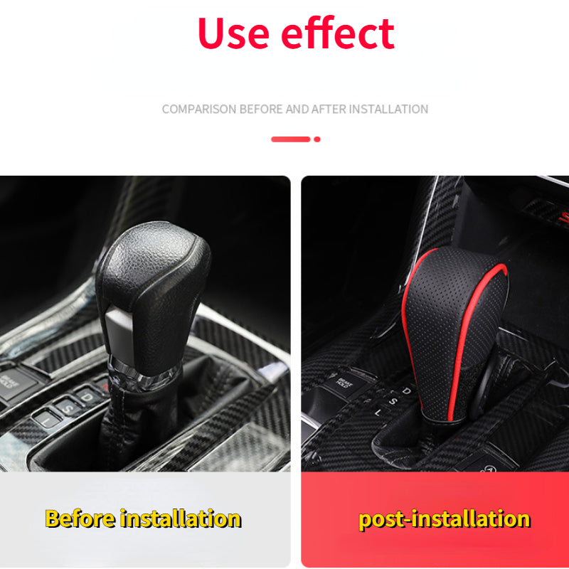 Universal PU teri avtomobil g'ildirakni uzatish uchun qopqog'i, qo'l tormozining yostiqchasi, avtomobil ichki bezaklari