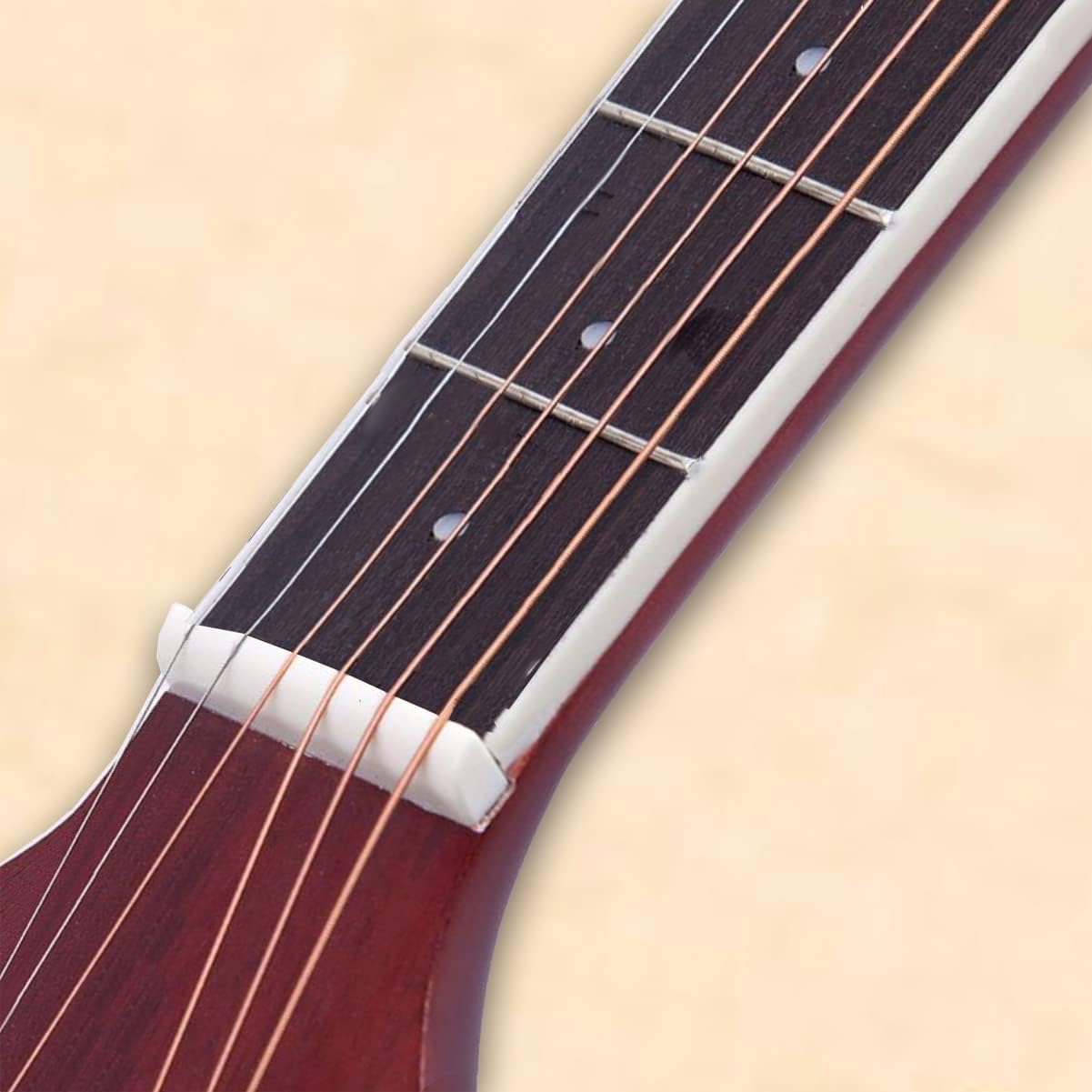 12 Acoustic Guitar Bridge Pins with Remover and Saddle Nut Replacement Parts