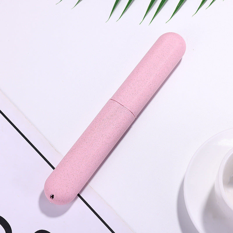 Унисекс держатель для зубных щеток из пшеничной соломы портативный дорожный чехол для стоматологических аксессуаров