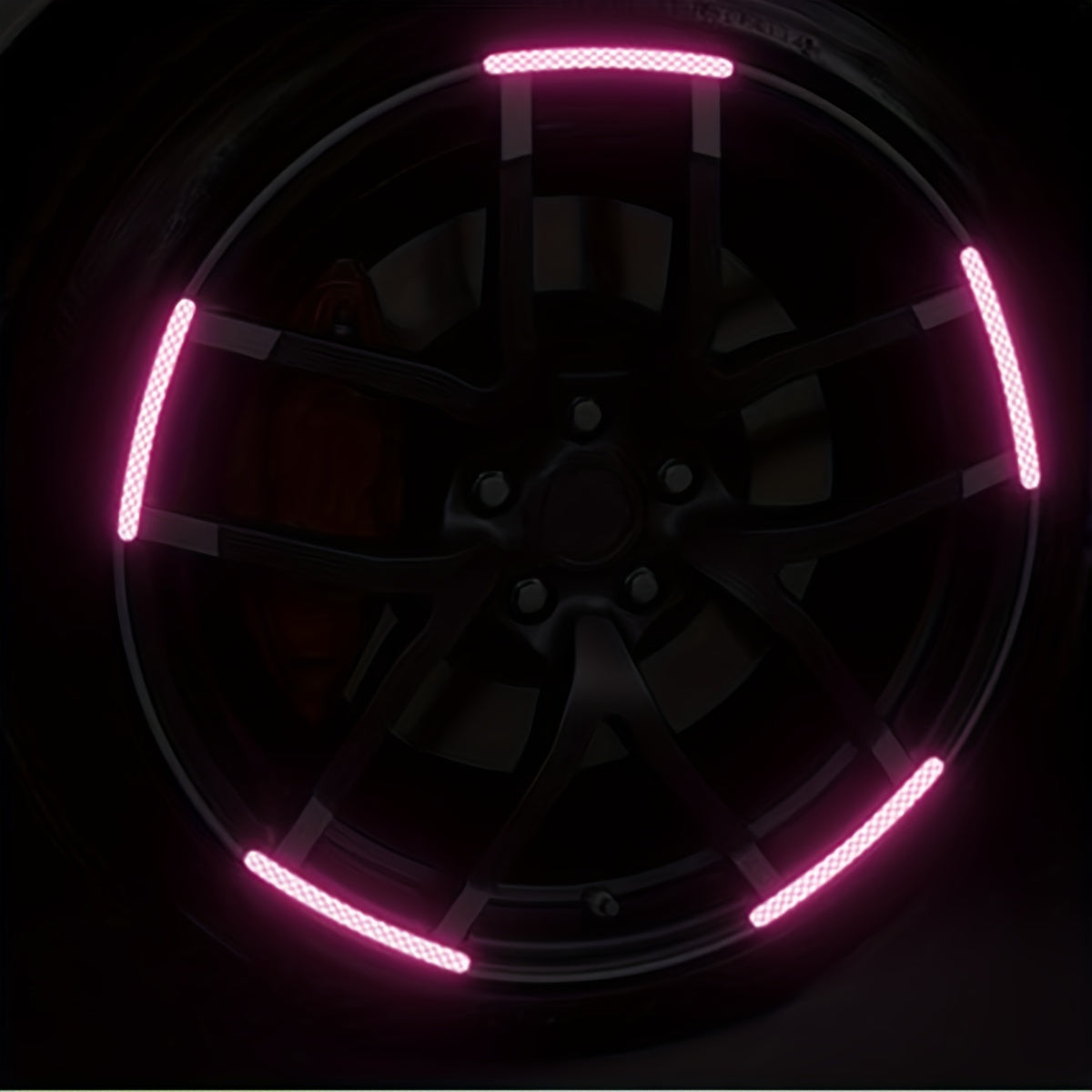 Creative Car Wheel Reflective Stickers Color Tire Strip Warning Decals