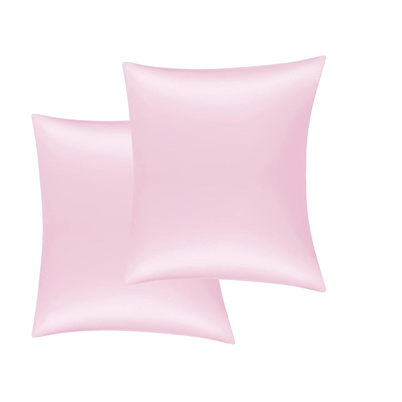 Soch va teri uchun 2 ta saten yostiq qoplamasi to'plami, hashamatli yumshoq yostiq qoplamalari, yotoqxona, divan, talabalar xonasi yoki uy bezaklari uchun yuqori sifatli konvert yostiq qoplamalari, yostiq yadro kiritilmagan.