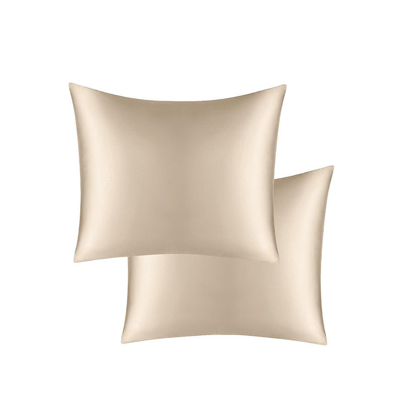 Soch va teri uchun 2 ta saten yostiq qoplamasi to'plami, hashamatli yumshoq yostiq qoplamalari, yotoqxona, divan, talabalar xonasi yoki uy bezaklari uchun yuqori sifatli konvert yostiq qoplamalari, yostiq yadro kiritilmagan.