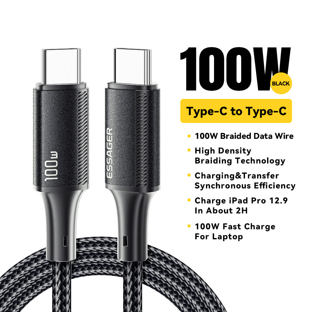iPhone 16 MacBook uchun 100W USB-C dan USB-C mato kabli, ma'lumot uzatish
