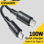 iPhone 16 MacBook uchun 100W USB-C dan USB-C mato kabli, ma'lumot uzatish