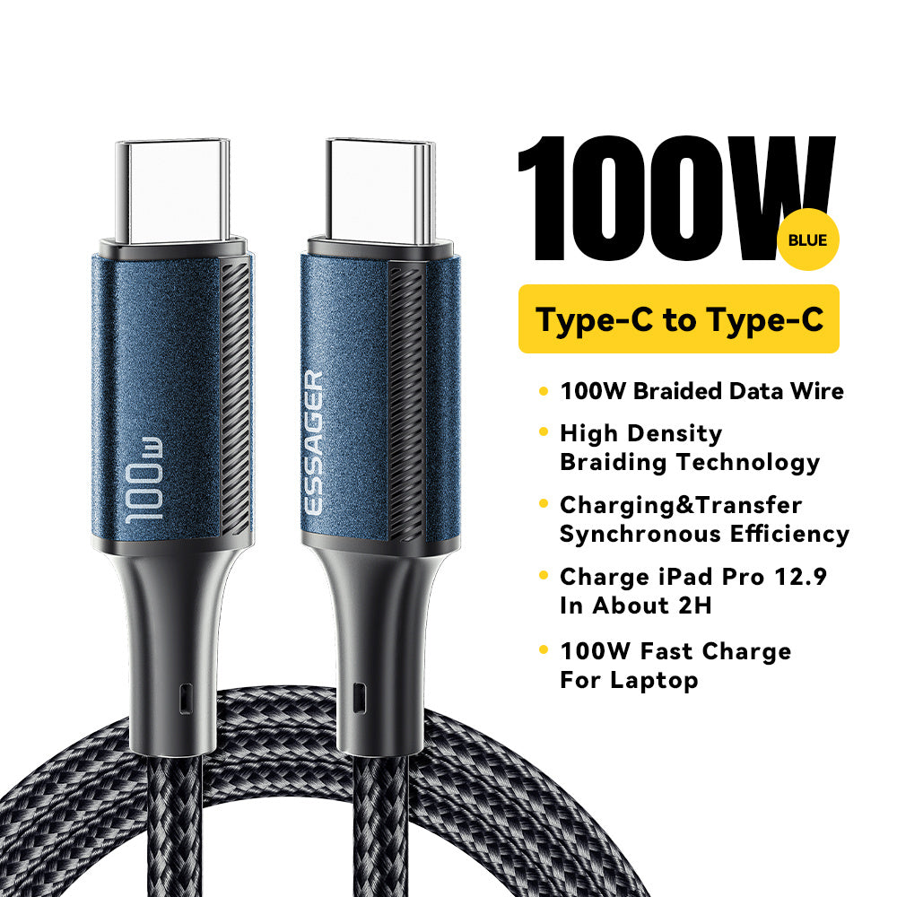 iPhone 16 MacBook uchun 100W USB-C dan USB-C mato kabli, ma'lumot uzatish
