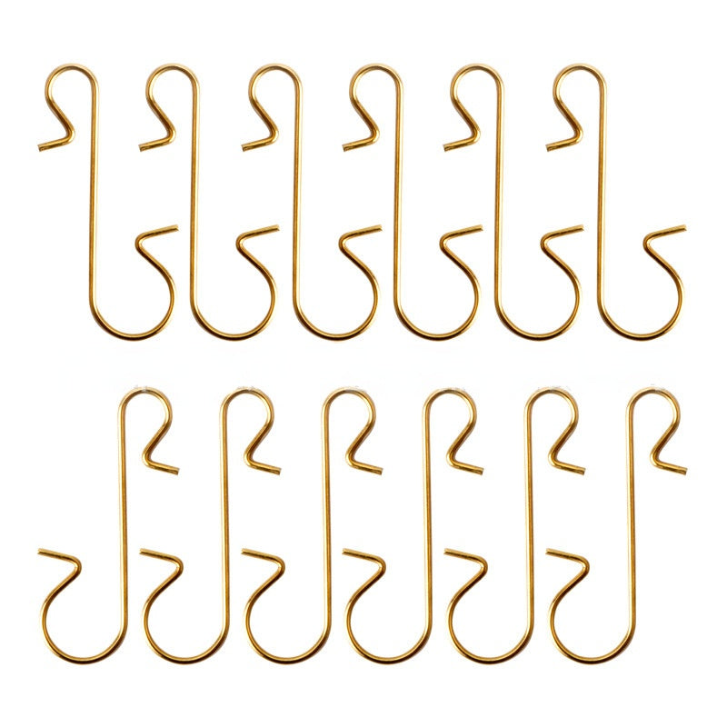 50 ganchos en forma de S para adornos navideños para colgar en el árbol