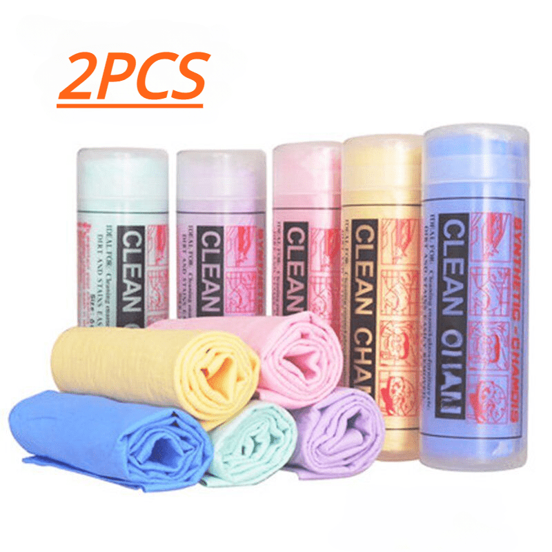 Paquete de 2 piezas de paño de gamuza absorbente para secar y limpiar