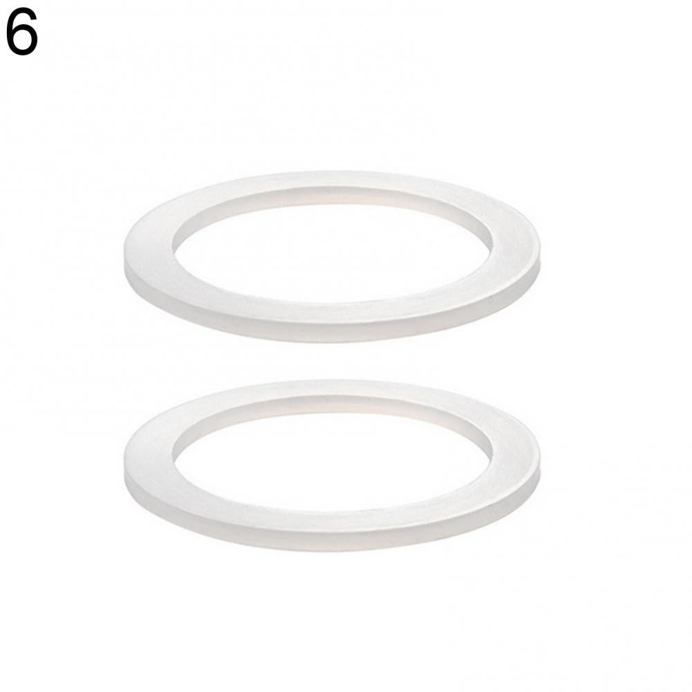 Two Packs Silicone Gasket Set for Moka Pot Espresso Coffee Maker Replacement