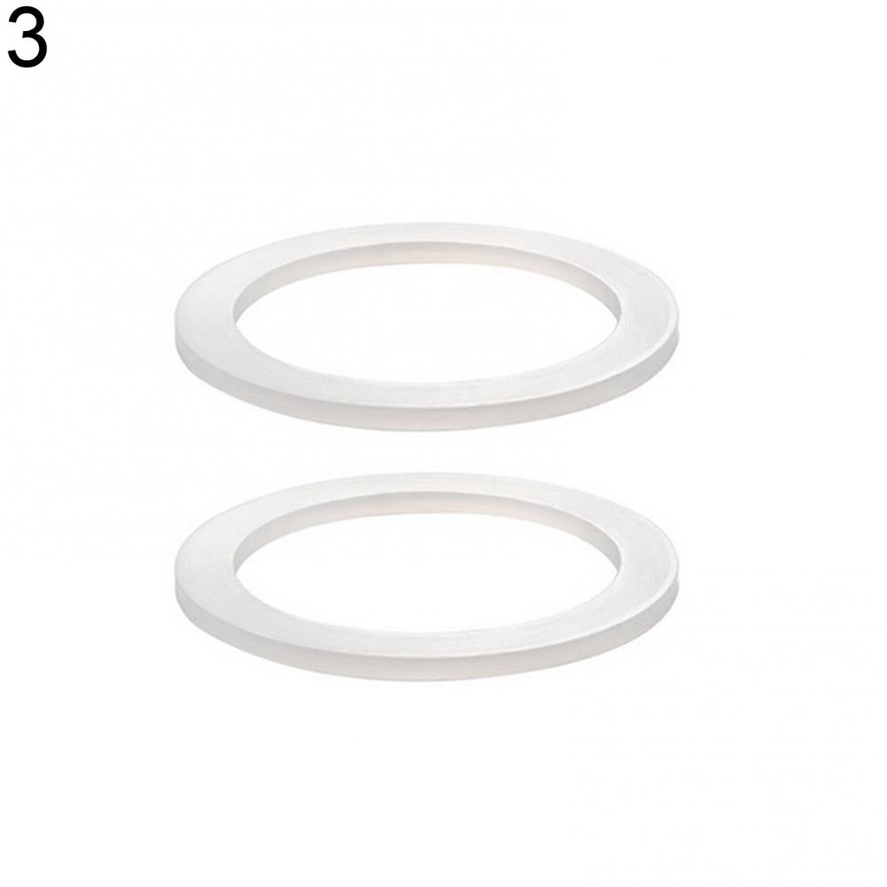 Two Packs Silicone Gasket Set for Moka Pot Espresso Coffee Maker Replacement