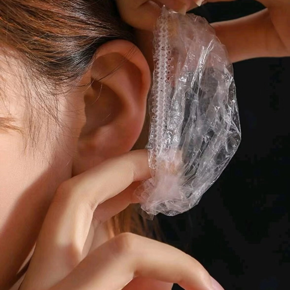 Disposable Transparent Ear Plugs - Hygienic Ear Protection for Showering and Salon