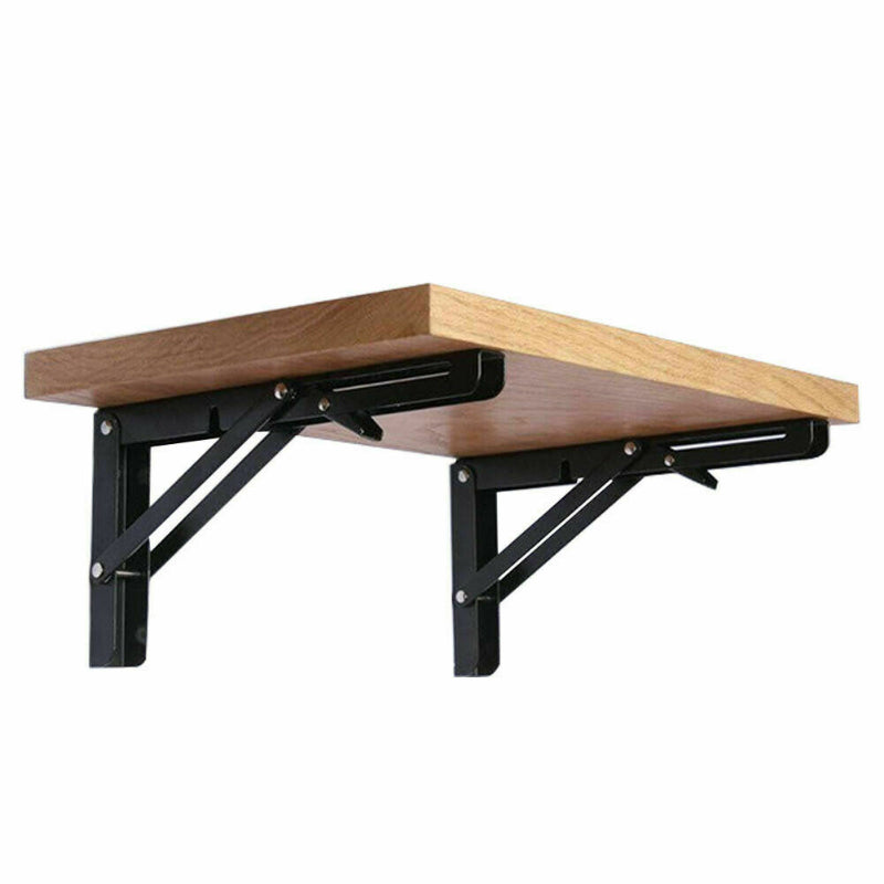 2PCS Folding Bracket Set for RV Caravan Mini Table Black Finish Car Accessories