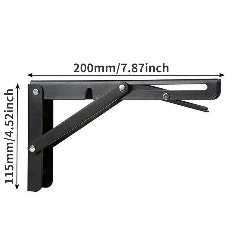2PCS Folding Bracket Set for RV Caravan Mini Table Black Finish Car Accessories