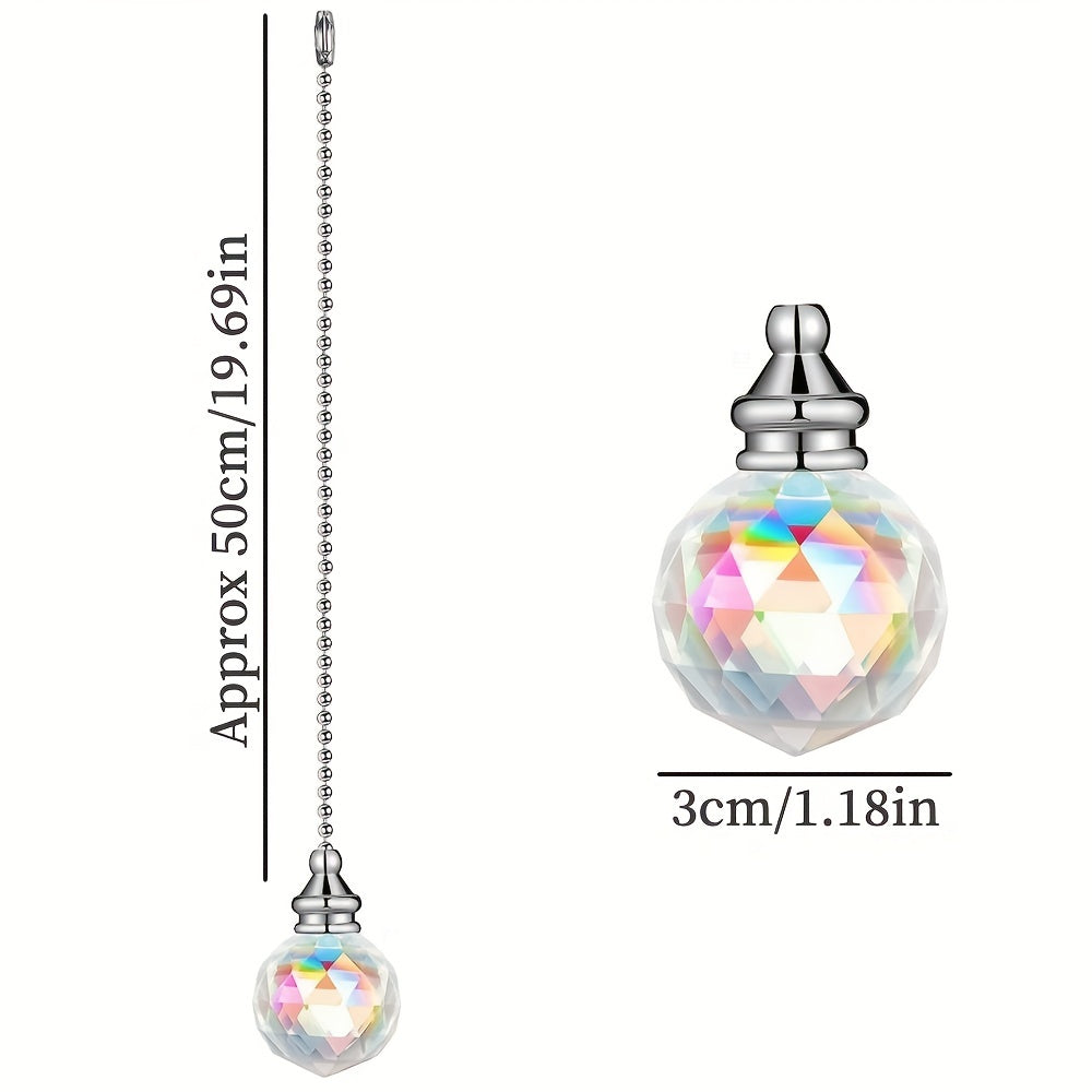 Crystal Pendant Ceiling Fan Pull Chain Extender Set of 1 2 3 4 Pieces for Lighting and Ventilation
