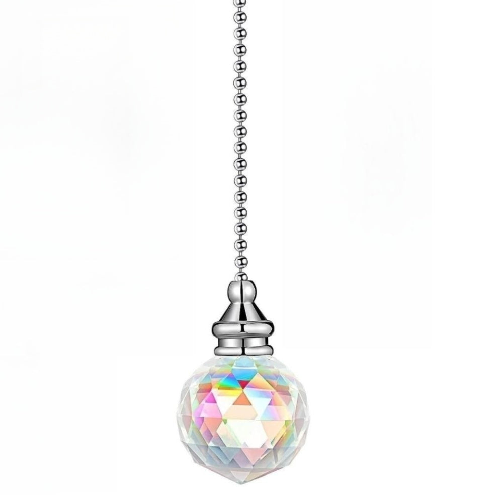 Crystal Pendant Ceiling Fan Pull Chain Extender Set of 1 2 3 4 Pieces for Lighting and Ventilation