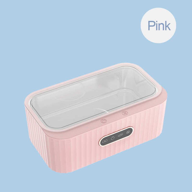 High-Efficiency Jewelry and Eyeglass Cleaner with Touch Screen 4-Speed Deep Cleaning Pink