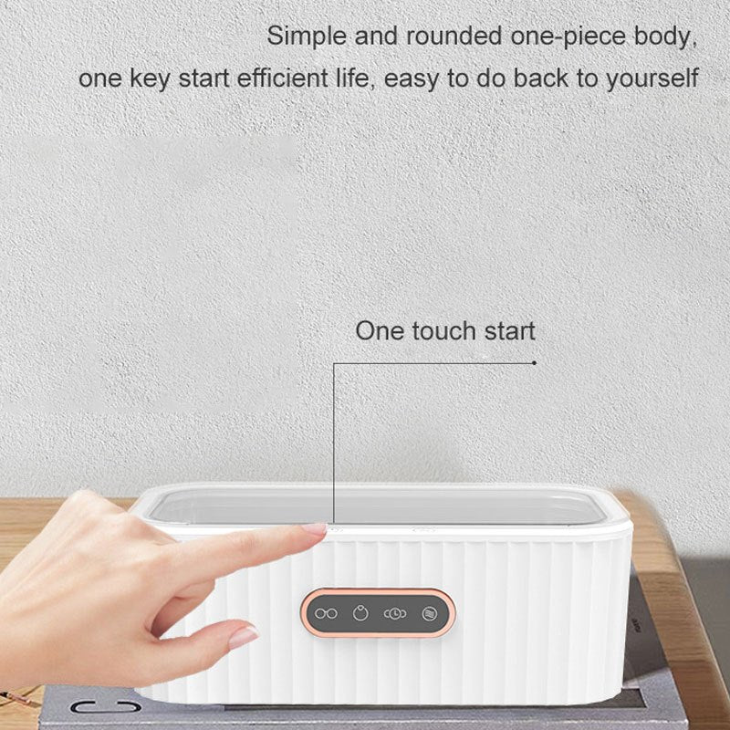 High-Efficiency Jewelry and Eyeglass Cleaner with Touch Screen 4-Speed Deep Cleaning Pink