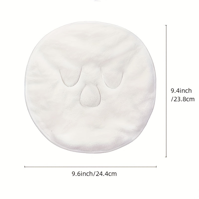 Многоразовое горячее компрессное полотенце для лица для глубокого очищения и сужения пор. Размеры 24x24,5 см, изготовлено из кораллового флиса с полиэстеровым волокном. Идеально подходит для домашнего спа или профессионального использования.