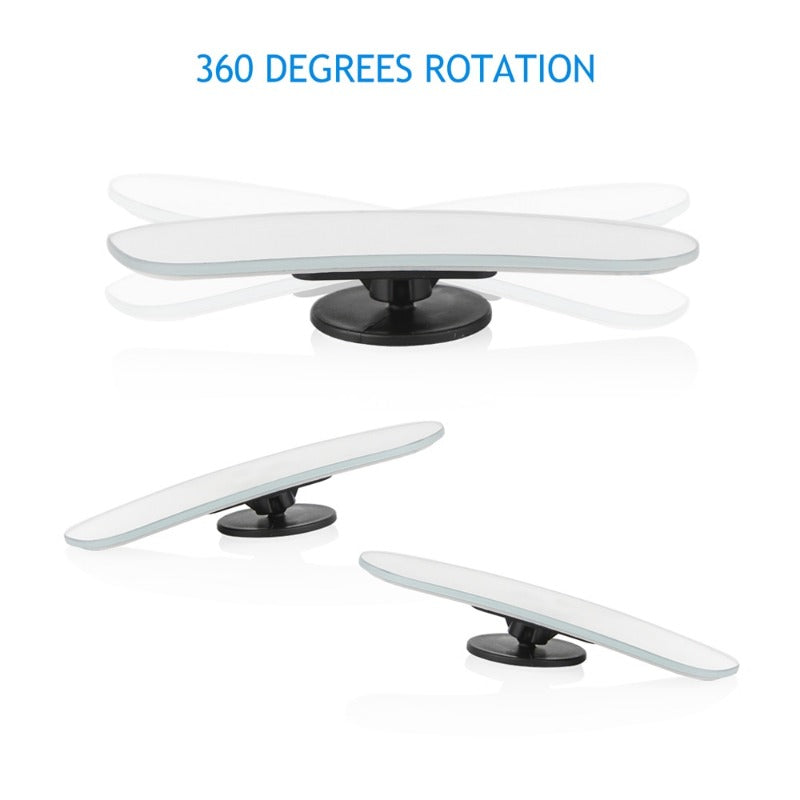 2 Pieces Car Mirror 360 Degree Wide Angle Blind Spot Convex Parking Rear View Adjustable Accessories
