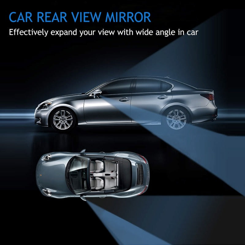 2 Pieces Car Mirror 360 Degree Wide Angle Blind Spot Convex Parking Rear View Adjustable Accessories
