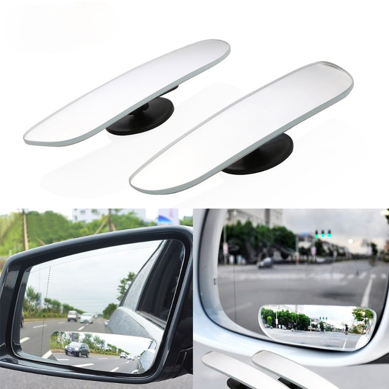 2 Pieces Car Mirror 360 Degree Wide Angle Blind Spot Convex Parking Rear View Adjustable Accessories