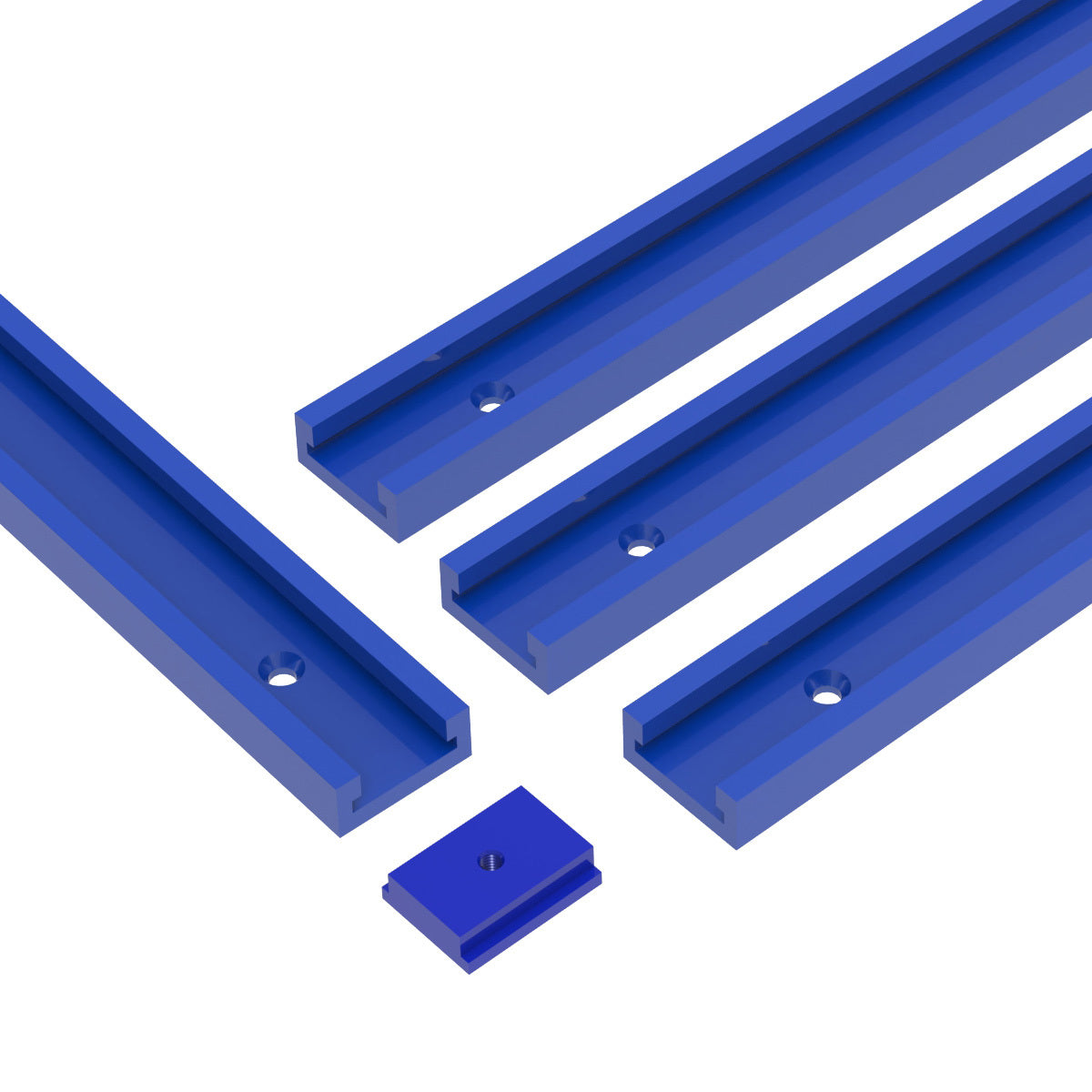 50cm 60cm Aluminum T-Track with T-Slider for Woodworking Table Saw Router Workbench