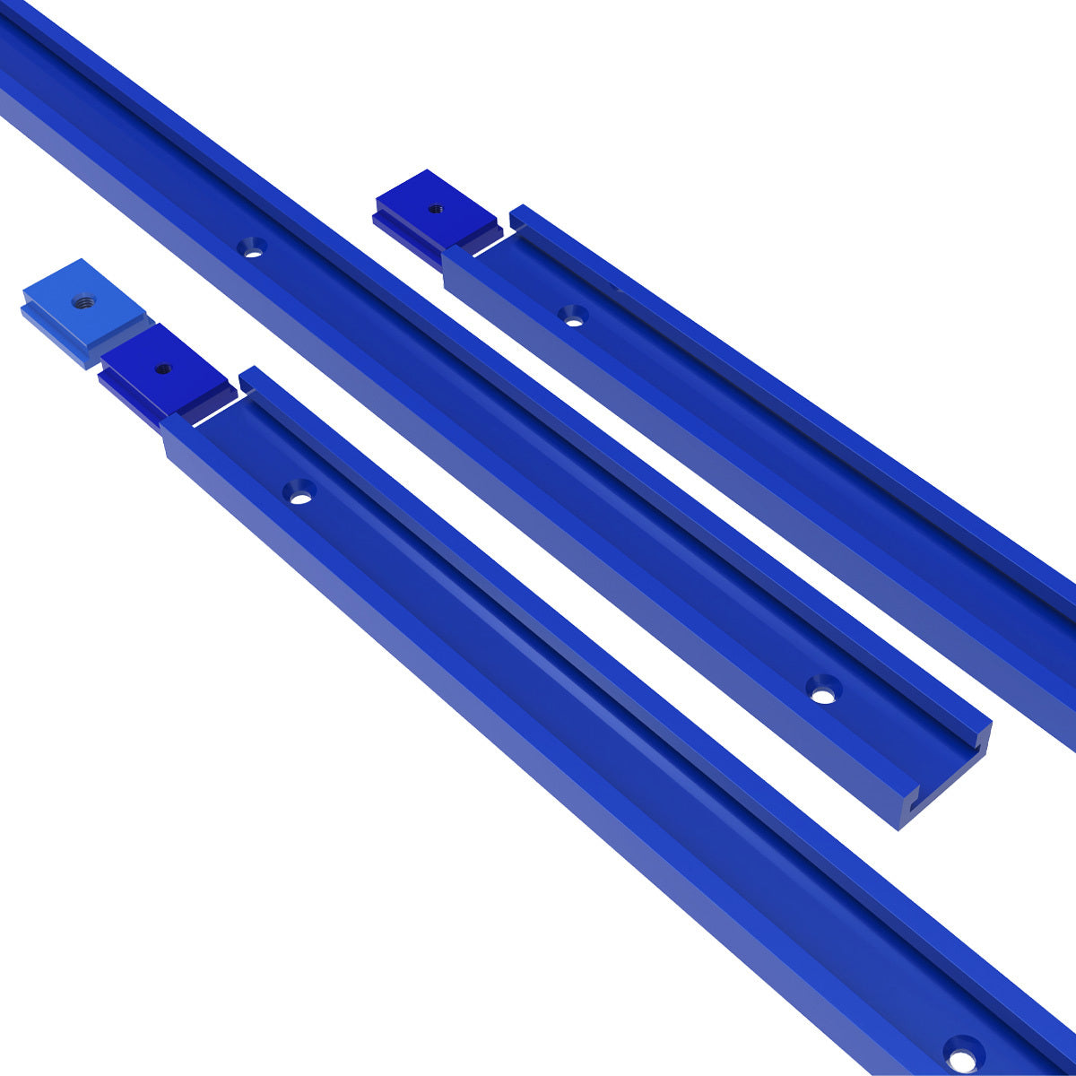 50cm 60cm Aluminum T-Track with T-Slider for Woodworking Table Saw Router Workbench